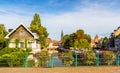 Canal in Petite France area, Strasbourg Royalty Free Stock Photo