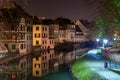 Canal in Petite France area, Strasbourg, France Royalty Free Stock Photo