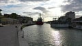 The Canal Port of Bellaria Igea Marina in the Romagna Riviera, Italy