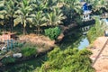 Canal River Near Home In Goa Indian State Royalty Free Stock Photo