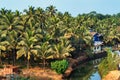 Canal River Near Home In Goa Indian State Royalty Free Stock Photo