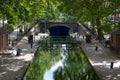 Canal Saint-Martin in Paris Royalty Free Stock Photo