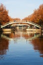 Canal Saint Martin, Paris. Royalty Free Stock Photo