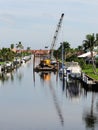 Canal seawall maintenance