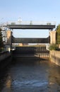 Canal Sluice gate Royalty Free Stock Photo