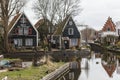 Canal in the small town Edam, the Netherlands