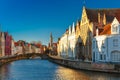 Canal Spiegelrei, Bruges, Belgium Royalty Free Stock Photo