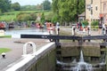 Canal at Stoke Bruerne, United kingdom. Royalty Free Stock Photo