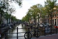 The canal streets of Amsterdam, Holland, the Netherlands