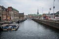 The Canal system in Copenhagen. Denmark Royalty Free Stock Photo