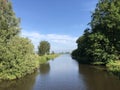 Canal towards the Sneeker lake Royalty Free Stock Photo