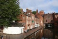 Canal towpath building Gas Street Basin Birmingham Royalty Free Stock Photo