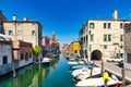 Canal Vena in Chioggia in Veneto Italy Royalty Free Stock Photo