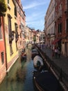 Canal in Venice with Gondola