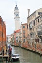 Beautiful old canal in Venice, Italy Royalty Free Stock Photo