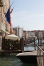Canal with gondolas in Venice, Italy Royalty Free Stock Photo