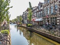 Canal view in Gouda, Holland