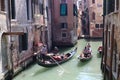 Venetian gondolas in Venice
