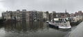 Canal Water Way in Amsterdam, Holland