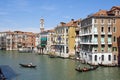 Canale Grande mit Gondeln Royalty Free Stock Photo