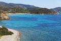 Is Canaleddus and Mari Pintau beaches in Sardinia Royalty Free Stock Photo