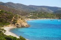 Is Canaleddus and Mari Pintau beaches in Sardinia Royalty Free Stock Photo