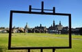 Canaletto view of Dresden from the shore of river Elbe