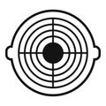 Canalization manhole icon simple vector. City road