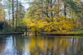 Canals of Amstelveen, autumn time Royalty Free Stock Photo