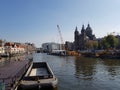 Canals of Amsterdam,Netherlands Royalty Free Stock Photo