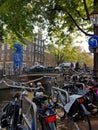 Canals of Amsterdam,Netherlands Royalty Free Stock Photo