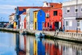 Canals of Aveiro, Portugal. Royalty Free Stock Photo