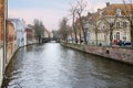 Belgium, Bruges canals.