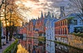 Canals of Bruges, Belgium Royalty Free Stock Photo