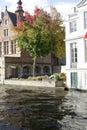 The canals of Bruges Brugge Belgium