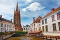 Canals of Bruges Brugge Royalty Free Stock Photo