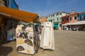 The Canals and houses of the island of Burano in Venice