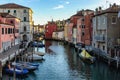 The canals and the old town in Chioggia, Italy