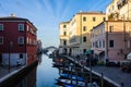 The canals and the old town in Chioggia, Italy