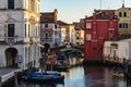 The canals and the old town in Chioggia, Italy