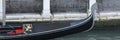 Gondola in the canal, traditional boat transport in Venice, Italy Royalty Free Stock Photo