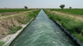 The canals water used for irrigation providing vital resources for nearby farms