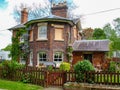 Canalside house on the Shropshire Union canal Royalty Free Stock Photo