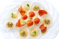 Canape plate Royalty Free Stock Photo
