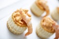 Canape of Prawn and Thousand Island Dressing