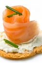 Canape with Salmon Royalty Free Stock Photo