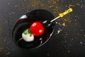 Canape with tomato and mozarella Royalty Free Stock Photo