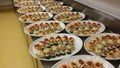 Canapes preparation in the kitchen