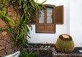 Canarian house window Lanzarote Spain