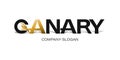 Canary. Company logo. Vector icon, sign. Design for creative digital project, companies. Golden bird